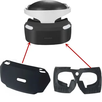 3D Stikls Aizsargājošu Silikona Ādas Gadījumā PSVR PS VR Austiņas+2gab Silikona Aizsargu Case for Sony PS VR Pārvietot Kustības Kontrolieris