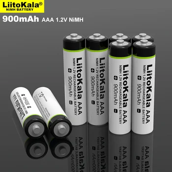 2-10pcs LiitoKala Sākotnējā AAA NiMH 900mAh Akumulatora 1.2 V Uzlādējamo Akumulatoru bateriju, Rotaļlietas,tālvadības pults