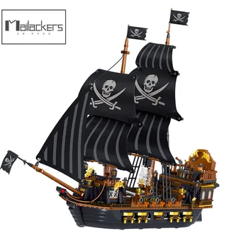 Pirātu Karaliste Filmu Pirātu Kuģa Modelis Bērnu Rotaļlietu Gara Buru Kuģis Flagmanis Laivu Celtniecības Bloki Izglītojošas Rotaļlietas Bērniem