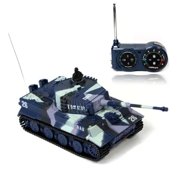 JSXuan Simulācijas vācijas RC Tiger Tanku 14 CH 1:72 Tālvadības Imitētu Panzer Mini Tvertnes, Bērnu Rotaļlietas bērniem dāvanu
