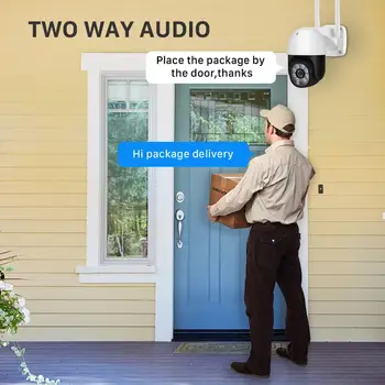 5MP PTZ Wifi Kamera IP Āra Ai Cilvēka Atklāt Audio 1080P FHD IP Krāsu Kamera Nakts Redzamības 3MP Wifi Drošības CCTV Kameras ONVIF