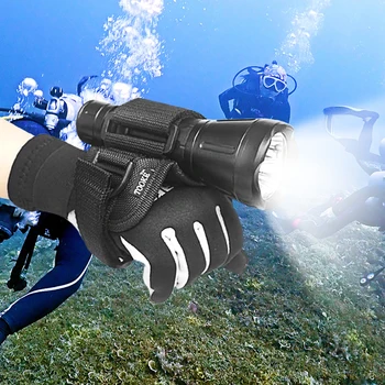 Rokas Brīvi Turētājs Cimdu par Niršanu Zemūdens Niršanas Lāpu LED Lukturīti Āra Ūdens Sporta Piederumi