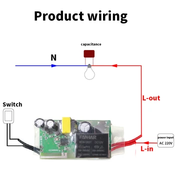 EWelink Smart Switch Vienu Live Wire 180-240V WIFI Slēdzis Modulis Bezvadu DIY Gaismas Slēdzi APP Tālvadības Alexa, Google Home