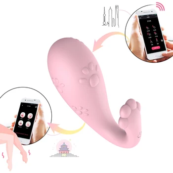 APP Bluetooth Dildo Vibratoru Bezvadu Vibrējošais Biksītes Seksa Rotaļlietas Sievietēm G Spot Klitora Stimulators 8 Režīmi Pieaugušo Seksa Rotaļlieta, Spēle