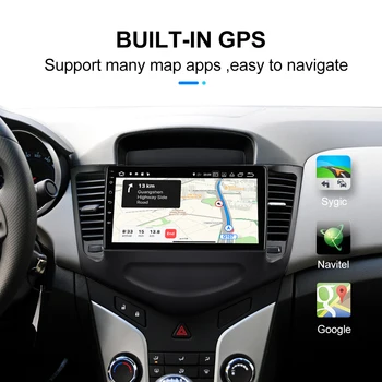 Auto Multimedia Player, Uz Chevrolet Cruze 2008. -. Gadam Android 10.0 Autoradio GPS Navigācijas Kameras WIFI IPS Ekrānu Galvas Vienības