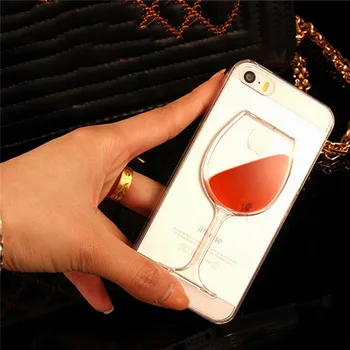 3D plūstošās smiltis vīna glāzi Telefonu gadījumā forXiaomi Redmi K20 / K20 pro Fashion Vāks Mi 9T Mi9t FUNNDA