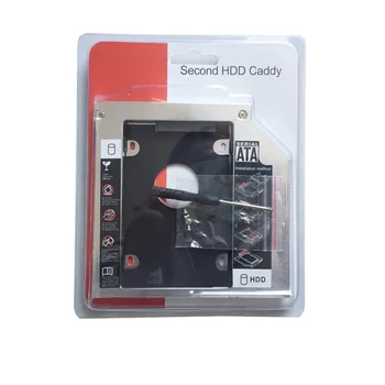 12.7 MM 2 HD HDD, SSD Cieto Disku Caddy Toshiba Satellite L730 L735 L750 L750D L755 F750(Dāvanu Optisko disku bezel)