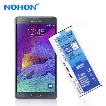 NOHON EB-BN910BBE Akumulatoru Samsung Galaxy Note 4 Note4 N910A N910C N910F N910G N910H N910P N910T N910U N910V N910X 3220mAh