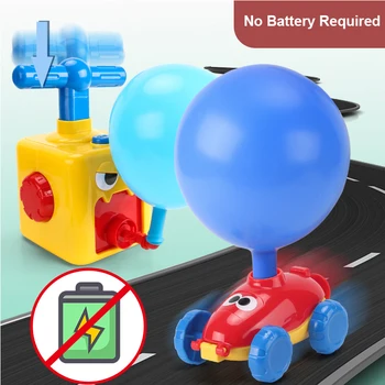 Balonu Inerces dzinēju Automašīnas Smieklīgi Rotaļlietas Agrīnās Izglītības Pirmsskolas Izglītības Zinātnes Rotaļlietas ar Manuālo Balloon Sūknis Bērniem