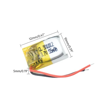 501012 Litija Polimēru Akumulators 55mah 3,7 V lipo Šūnas Par TWS bluetooth austiņas MP3, MP4, DVD GPS DIY 3D Klasēm