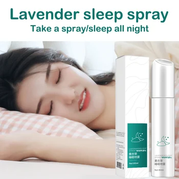 Miega Atbalstu Spray Lavandas Dziļa Miega Spilvenu Spray Mazināt Stresu Rīcineļļa Palīdz Palīdzības Trauksme SDFA88