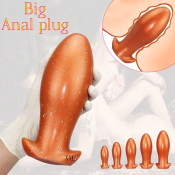 Milzīgs anālais plug buttplug erotiska produktu pieaugušajiem 18 silikona sveces big butt plug anālās bumbiņas maksts, anālais palielinātāji bdsm rotaļlietas