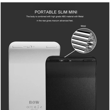 B. O. W Portable Slim Mini Numurs Pad,22 Atslēgas, 2.4 Ghz, Bezvadu USB Ciparu Tastatūra Tastatūra Klēpjdators, galda DATORS, piezīmju Grāmatiņa