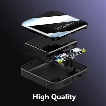 Higt 20000mAh Mini Power Bank Ūdensizturīgs Lādētāju Dual USB Ārējo Lādētāju Powerbank par Xiaomi mi iPhone 8 x Samsung