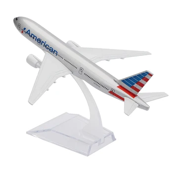 1:400 16CM American Airlines Boeing 777 Lidmašīnas modeli, Amerikas savienotās Valstis 777 Plaknes modeli Sakausējuma Metāla Lējumiem Gaisa kuģa modeli Rotaļlietas