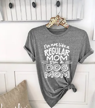 Es neesmu kā Regulāru Mamma es esmu Suns, Mamma Krekls Stila Unisex Tee māte dāvanu smieklīgi saukli kokvilnas gadījuma estētisko vintage t-krekls