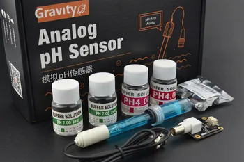Arduino pH sensoru elektrodu zondi TESTERI SKAITĪTĀJU pārbaudes komplektu barošanas 3.3~5.5 V Saderīgs ar Arduino LattePanda