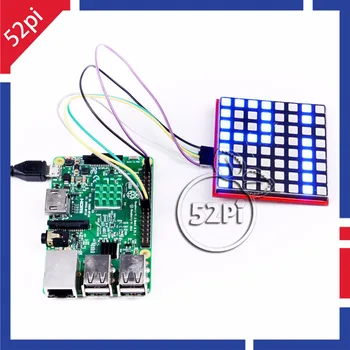 52Pi RGB LED Matricas Modulis ar 74HC595 Mikroshēmu Atbalsta SPI Protokolu, LED Displejs, Izplešanās Valdes Aveņu Pi 3 / Arduino/STM32