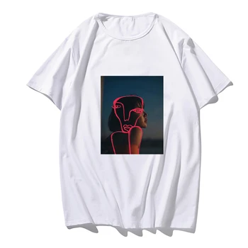 Mākslas Anotācija Karikatūra Grafikas Tees Cilvēks Sieviešu T-Krekls Vasaras T Kreklu Līniju Zīmēšanas Sieviešu T Hip Hop Pāris korejiešu Drēbes
