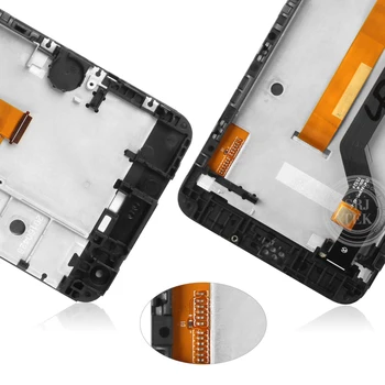 Srjtek 5.0 collu HTC Desire 650 LCD Touch Digitizer Sensora Montāža Stikla HTC D650 Displeja Remonts Nomaiņa