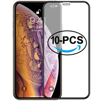 10Pcs/Daudz Rūdīts Stikls iPhone 11 Pro Max 6 6s Plus 7 8 Plus Screen Protector For iPhone X XS Max XR 6 7 8 Stikla Aizsargs