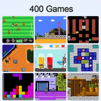 Portatīvie Rokas Spēļu Konsole, iebūvēta 400 Spēles 2 Atskaņotājs, TV Savienojums 8-Bitu Gameboy Retro Spēļu Konsoli par Bērnu Dāvanu