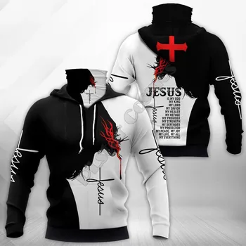 Jēzus 3D Iespiesti Hoodies Harajuku Fashion sporta Krekls Sievietēm, Vīriešiem Gadījuma Pulovers pelēkā vārna Maska Siltā ASV Lielums Piliens Kuģniecība