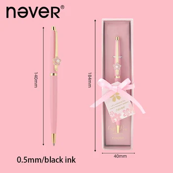 Nekad Sakura Sērijas Metāla Gēla Pildspalva 0,5 mm Paraksts Dāvanu Pildspalvas Biroja Biznesa Kancelejas preces Rozā Skolas Piederumi Piepildīt Var Aizstāt