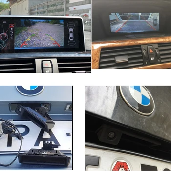 Transportlīdzekļa HD AHD 1080P Zivsacs Objektīva Auto Reverse Rezerves Bagāžnieka Roktura Fotokameras, Par BMW 3 Sērija 5 Sērija X5 X6 E46 E39 E60 E70, E82 E90
