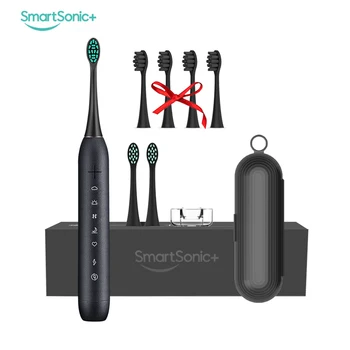SmartSonic T6 Upgrad USB Lādējamu Sonic Elektriskā zobu Suka Ūdensdrošs IPX7 Ultraskaņas Zobu Birste ar 2 Dupont Suka Galvas