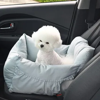 Ir 2021. Jaunu Pet Pārvadātājs Auto Sēdekļa Spilventiņu Ar Drošības Jostu Kaķis Kucēns Soma Droši Veikt Māju Suns Sēdekļa Grozā Auto Iekštelpu Pet Gulta Audzētava
