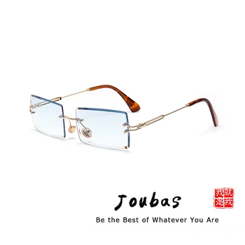 Joubas Saulesbrilles Vīriešiem/Sievietēm 2019 Taisnstūra Bez Apmales Pārredzamu Saules Brilles Vintage Luksusa Briļļu Moderns Zīmola Dizainere Toņos