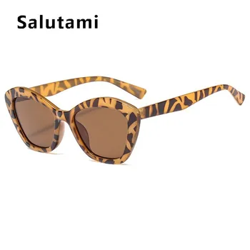 Kvadrātveida Leopards Drukāt Sieviešu Saulesbrilles Ins Karstā 2019 Luksusa Zīmolu Mazo Rāmi, Saules Brilles Vīriešiem, Vintage, Retro Ieplests Toņos Oculos