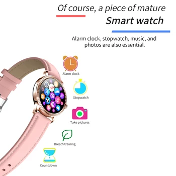 ESEED 2020. GADAM CF18P Sievietes Smart Skatīties 1.08 ar skārienekrānu IP67 Waterproof Sirdsdarbības Ātrums, asinsspiediens Smartwatch Android, IOS PK NY12