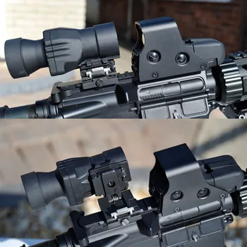 Taktiskā Lupa Jomu, Optika, Medību Riflescope Skatus Red Dot Sight 3X ar Flip Up Segtu piemērots 20mm Šauteni, Pistoli Dzelzceļa
