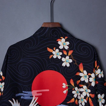 Celtņa Japāņu Jaciņa Harajuku Vasaras Japon Kimono Mētelis Cilvēks Haori Samurai Kimonos Karatē Streetwear Sieviete Yukata Sauļošanās