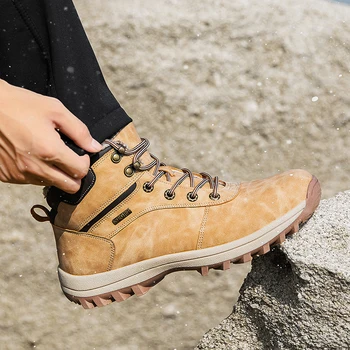 2019. gada rudenī, pavasarī jaunas vīriešu ādas ikdienas pārgājienu kurpes vīriešu biznesa apavi ērti apavi vīriešiem