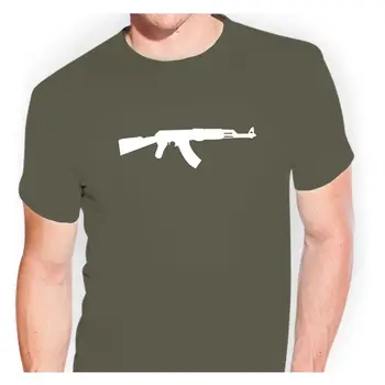 AK-47 Kalashnikov AK47 - tsf0294 T-Kreklu Uzlīmes Bumba Uzlīme pati harajuku Gadījuma tshirt