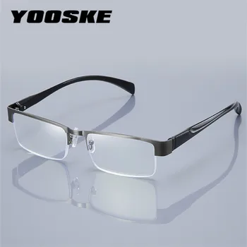 YOOSKE DIZAINA Anti Zilā Gaisma Pretbloķēšanas Vīriešiem Lasīšanas Brilles CR-39 Sveķu Asfēriskie Brilles, Briļļu Lēcas +1.00 +1.50 +2.00 +2.50