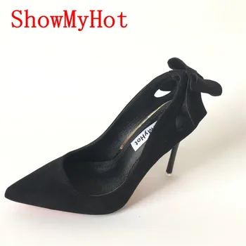 ShowMyHot Seksīgas augstpapēžu kurpes Kāzu Sūkņi Apavi Sievietēm Eleganto ganāmpulka Modes Puse Kleita Norādīja Toe Plānas Papēžiem Kurpes