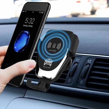 Universālā Ātri 10W Bezvadu Lādētājs Mobilā tālruņa Automašīnas Lādētāju, Gaisa Vent Mount Tālruņa Turētājs iPhone XS Max Xiaomi huawei