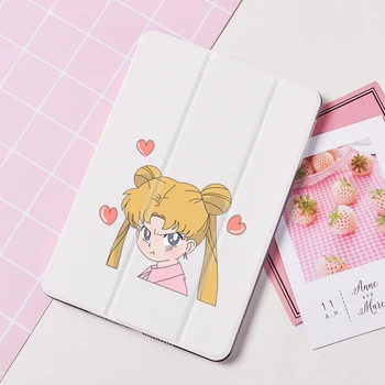Karikatūra Sailor Moon Magnētiem atveramu Vāku Apple iPad 2018 9.7
