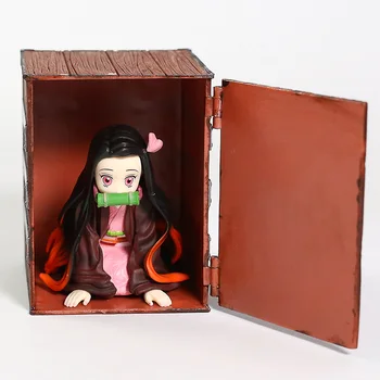 Demon Slayer Kimetsu Nav Yaiba Kamado Nezuko Ailē PVC Attēls Kolekcionējamus Modelis Rotaļlietas