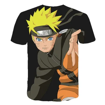 Ir 2021. Vasaras Jauno Japānas Anime Naruto Uchiha Payne 3D T Krekls Vīriešu O-veida kakla Karikatūra t-veida Topi Vīrieši/sievietes Atdzist Drēbes Harajuku