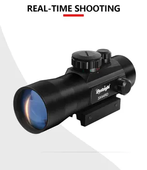 3X44 Zaļā Red Dot Sight Taktiskās darbības Joma Optika Riflescope Red Dot darbības Joma Fit 11/20mm dzelzceļa Šautene Jomu Medībām