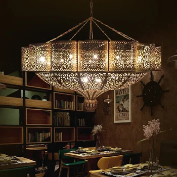 Eiropas jauno stilu karājas laternu vara toni kulons lampas droplight virtuves, dzīvojamās istabas, restorāns