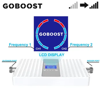 GOBOOST 2g 3g Mobilā tīkla Signāla Pastiprinātājs Band 2 UMTS 850 Mhz Joslā 5 LTE 1900 Mhz Dual Band Signāla Pastiprinātājs Repeater