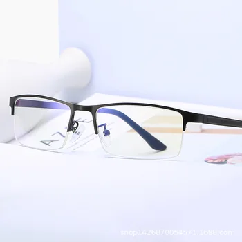 Vīriešu Biznesa Anti Zilā Gaisma Glāzes Vintage Metāla Rāmis Datoru Briļļu Sieviešu Optisko Briļļu Brilles, Briļļu Suare