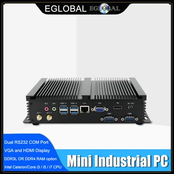 EGLOBAL Rūpniecības PC Intel Core i7 8565U i5 8250U 2*DDR4 1*mSATA+1*M. 2+1*2.5