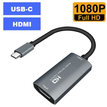 Video Capture Karte, HDMI Tips C o Grabber Ierakstīt HD 1080P Video Karti par Spēli Apraidi, Izmantojot DSLR Mācību